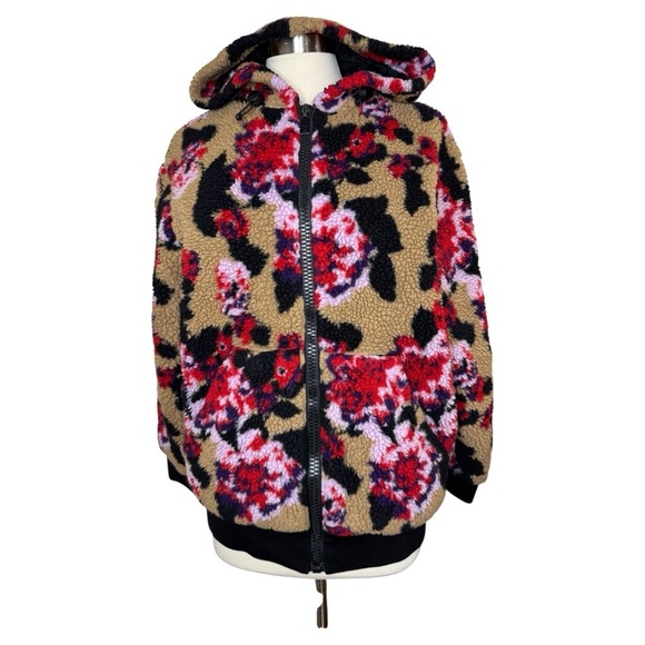 MSGM Oversized Multicolor Floral Teddy Jacket size 40 - Picture 3 of 12